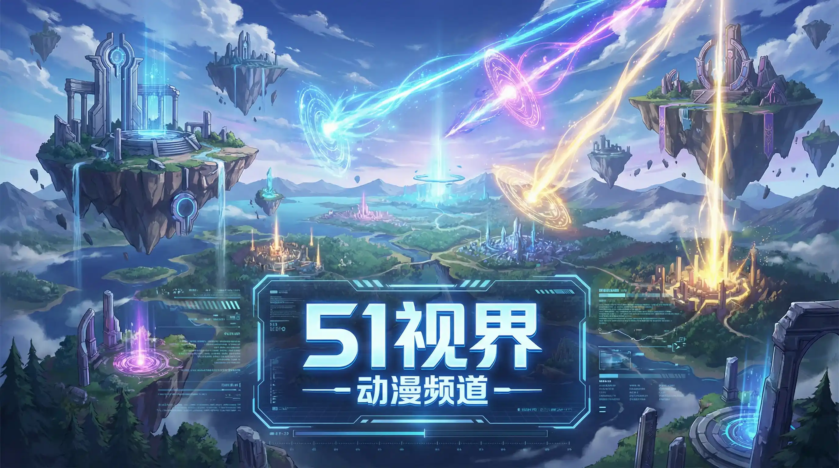 奇幻动漫世界浮空岛屿 - 吃瓜五一 动漫资讯